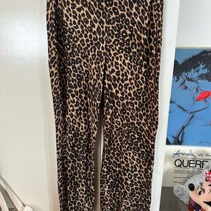 Reformation Animal Print Trousers